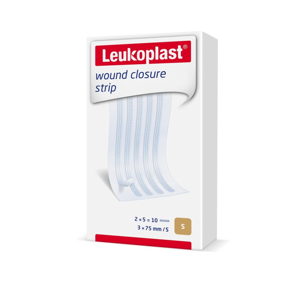 LEUKOPLAST wound clos strip 3x75mm bl 2 x 5 pce