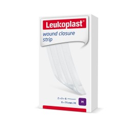 LEUKOPLAST wound clos strip 6x75mm bl 2 x 3 pce