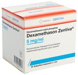 DEXAMETHASON Zentiva sol inj 5 mg/ml 25 amp 1 ml