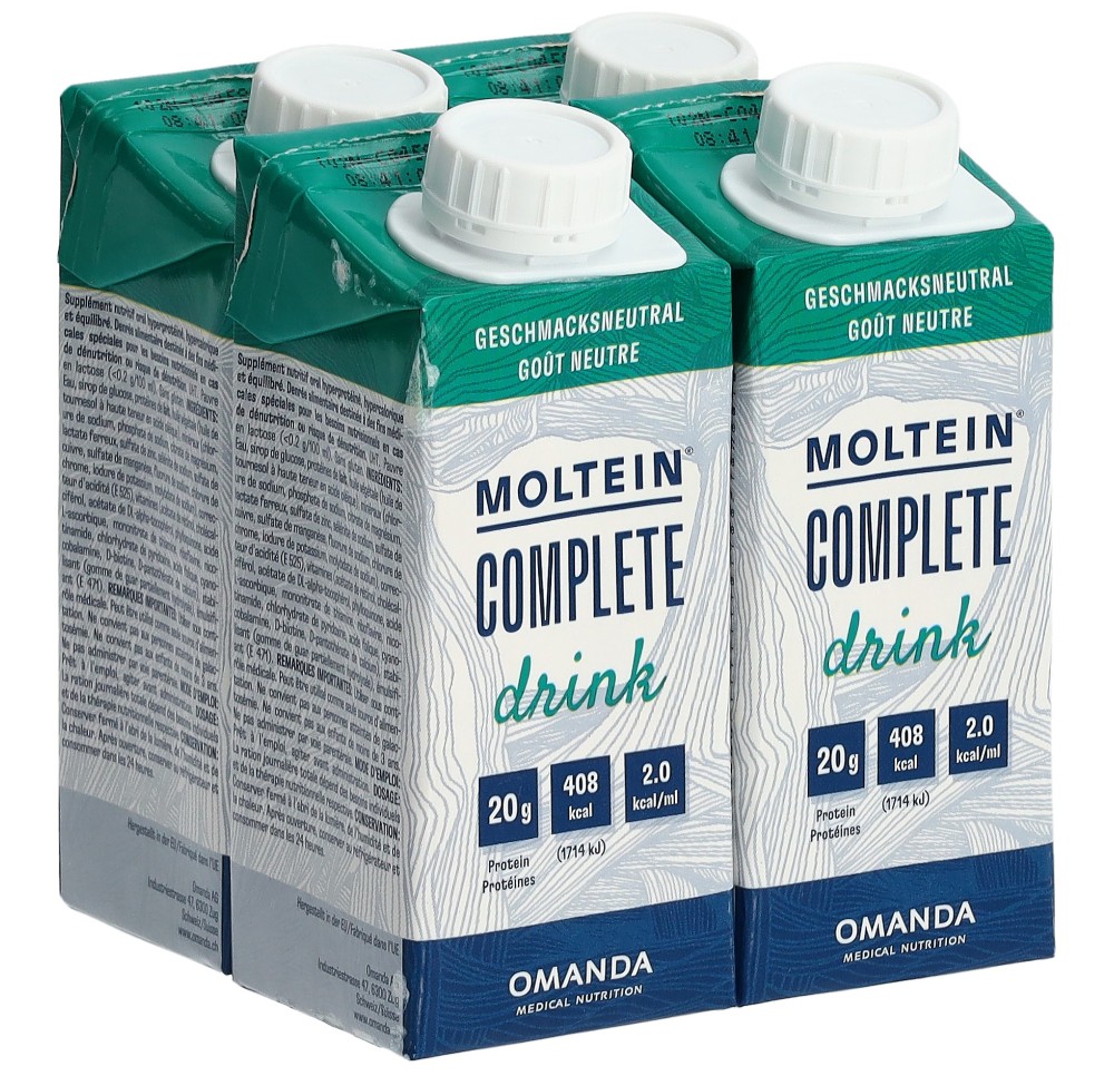 MOLTEIN Complete Drink neutre 4 tétra 200 ml MOLTEIN Complete Drink neutre 4 tétra 200 ml