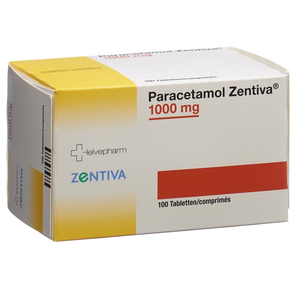 PARACETAMOL Zentiva cpr 1000 mg 100 pce PARACETAMOL Zentiva cpr 1000 mg 100 pce