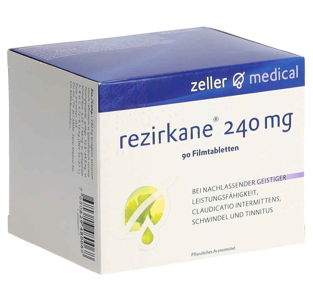REZIRKANE cpr pell 240 mg 90 pce REZIRKANE cpr pell 240 mg 90 pce