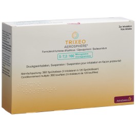 TRIXEO AEROSPHERE 5/7.2/160 mcg 3 x 120 dos