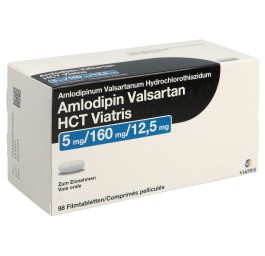 AMLODIPIN VALSARTAN HCT Viatris 5/160/12.5 98 pce