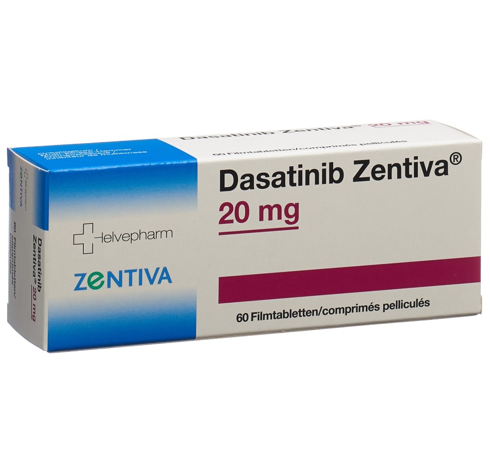 DASATINIB Zentiva cpr pell 20 mg 60 pce DASATINIB Zentiva cpr pell 20 mg 60 pce