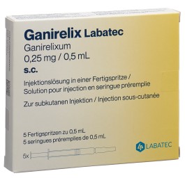 GANIRELIX Labatec sol inj 0.25 mg/0.5ml 5 pce
