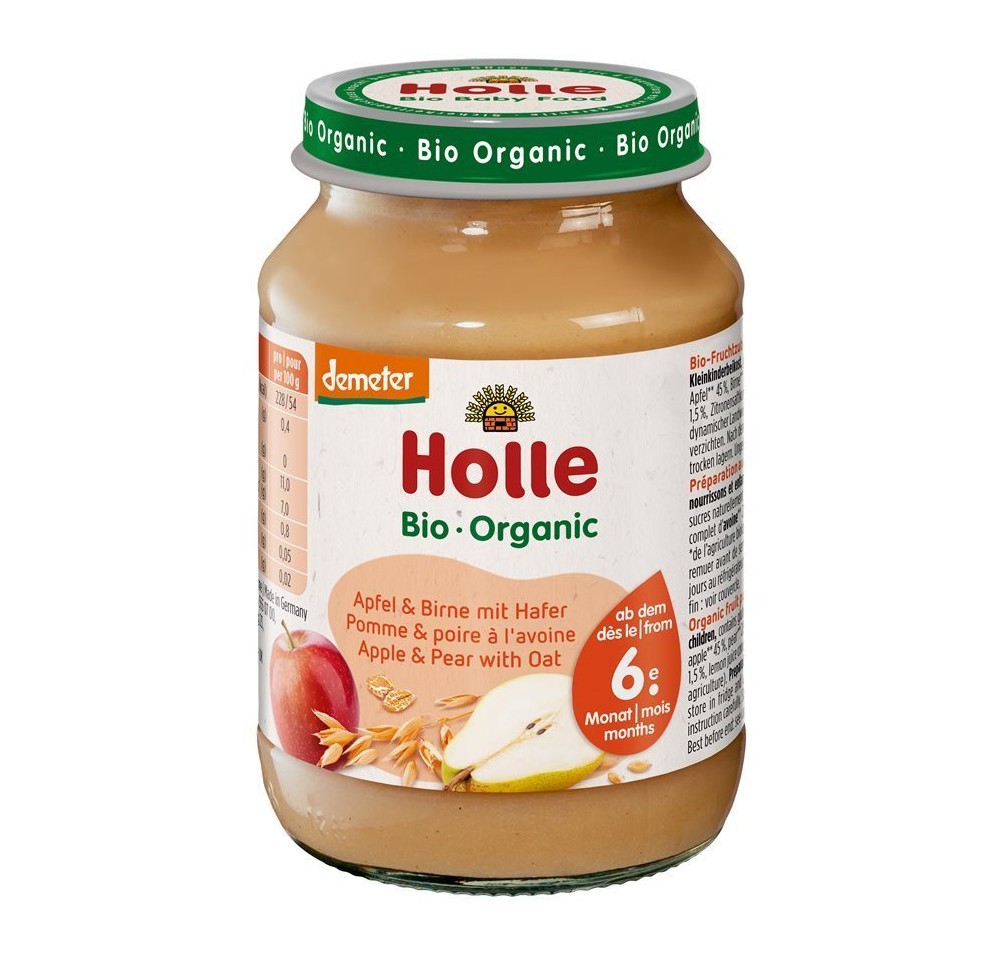 HOLLE pomme & poire avec avione 190 g