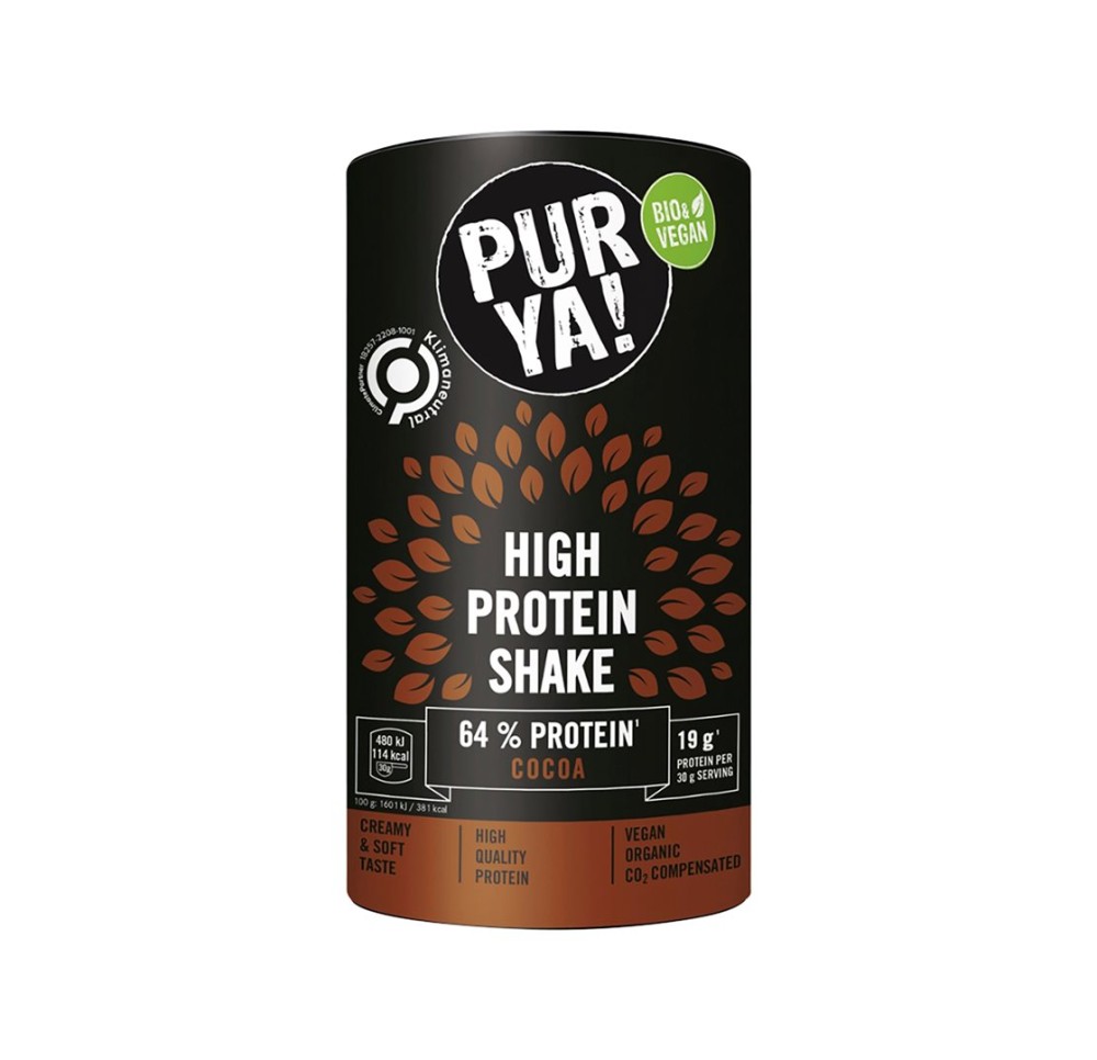 PURYA! Vegan High Protein Shake cocoa bio 500 g PURYA! Vegan High Protein Shake cocoa bio 500 g