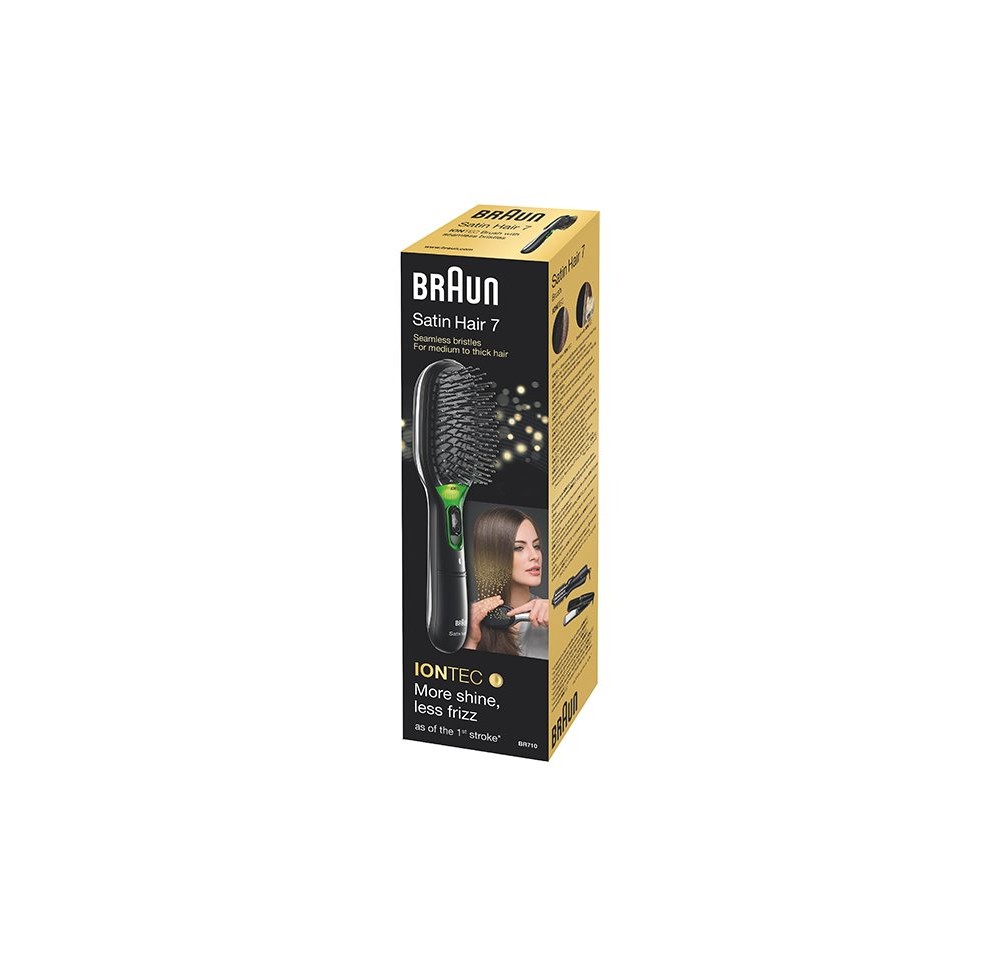 BRAUN Satin Hair 7 Iontec Black Handbrush