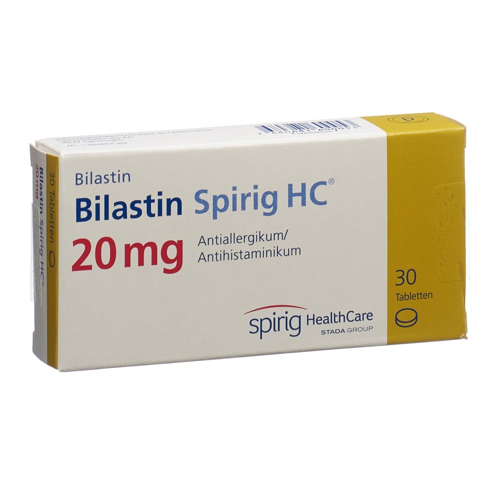 BILASTINE Spirig HC cpr 20 mg 30 pce BILASTINE Spirig HC cpr 20 mg 30 pce