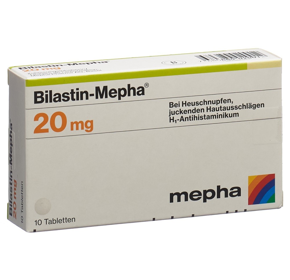 BILASTIN Mepha cpr 20 mg 10 pce BILASTIN Mepha cpr 20 mg 10 pce