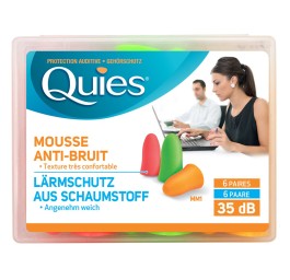 QUIES mousses anti-bruit NEON 12 pce