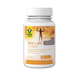 RAAB Vitamines B12 + D3 cpr sucer bte 60 pce