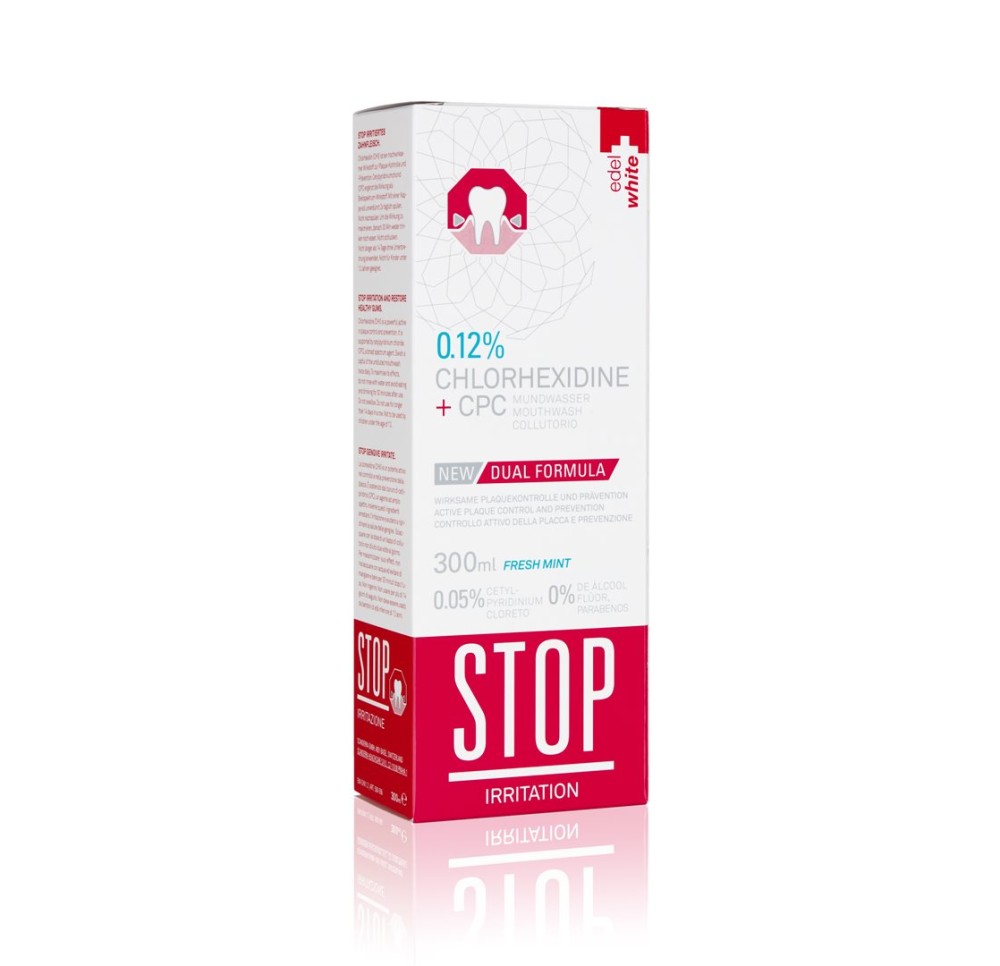 EDEL+WHITE STOP Irritat bain bouche 1.2 % 300 ml