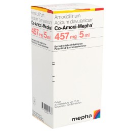 CO-AMOXI Mepha pdr 457 mg p susp fl 70 ml