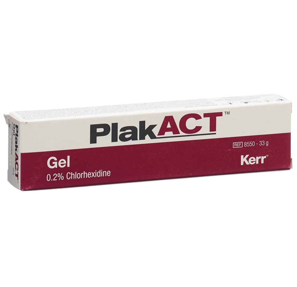 PLAKACT gel 0.2 % chlorhexidine tb 33 g PLAKACT gel 0.2 % chlorhexidine tb 33 g