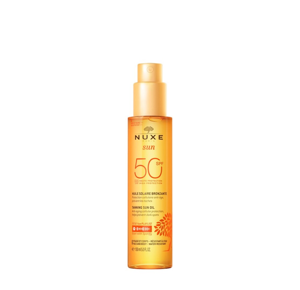 NUXE Sun Huile Bronzant Visage & Cor SPF50 150 ml