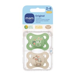 MAM Original lolette caoutchouc 0-6m 2 pce