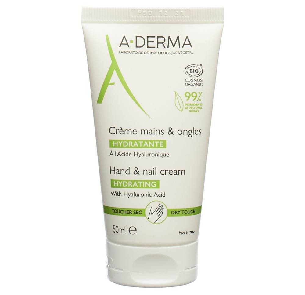 A-DERMA Crème mains et ongles tb 50 ml