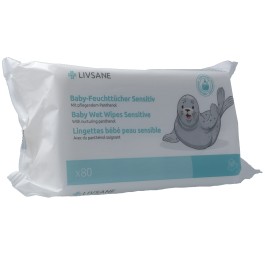 LIVSANE Lingettes bébé peau sensible 80 pce