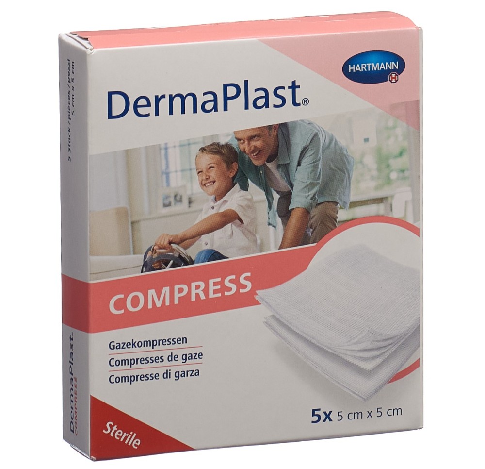 DERMAPLAST compresse 5x5cm 8-cou 5 x 2 pce