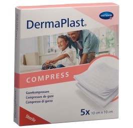 DERMAPLAST compresse 10x10cm 8-cou 5 x 2 pce