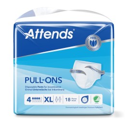 ATTENDS Pull Ons 4 XL sach 18 pce