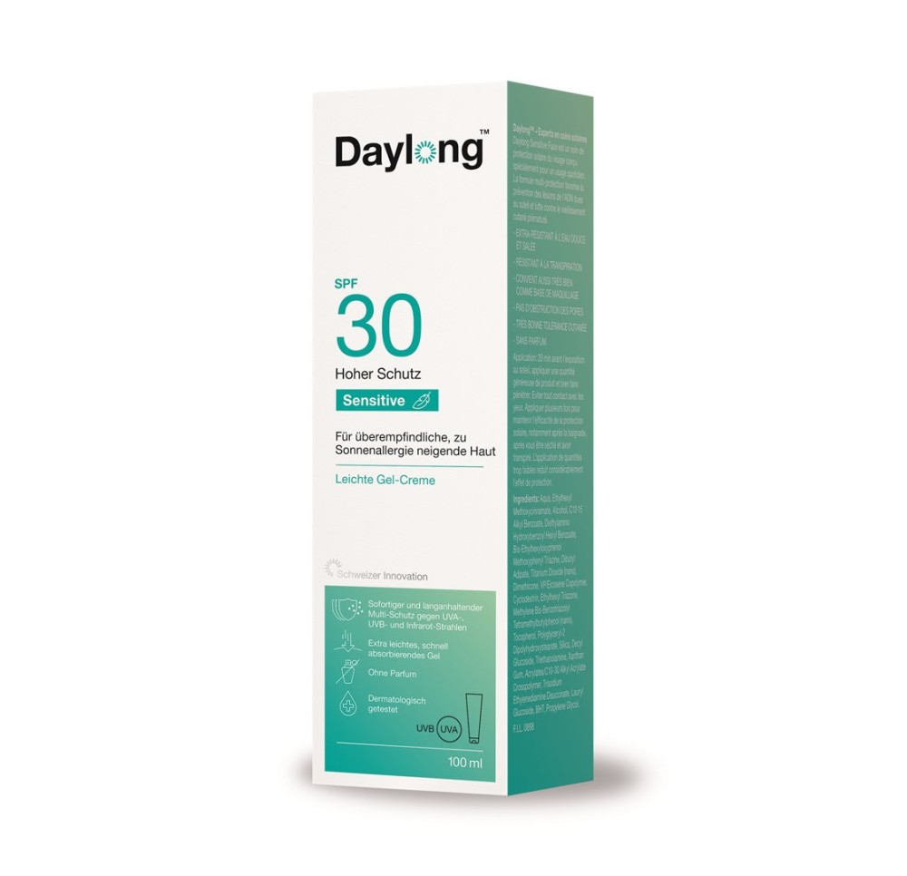 DAYLONG Sensitive Crème-Gel SPF30 (n) tb 100 ml