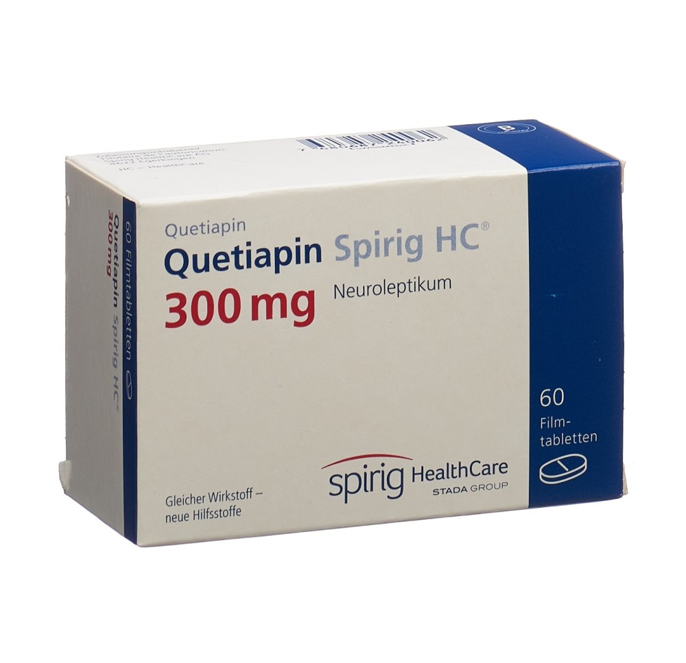 QUETIAPINE Spirig HC cpr pell 300 mg 60 pce QUETIAPINE Spirig HC cpr pell 300 mg 60 pce
