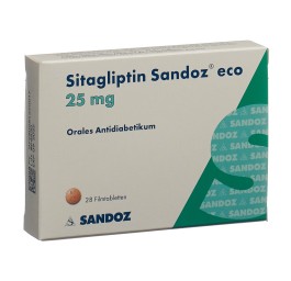 SITAGLIPTINE Sandoz eco cpr pell 25 mg 28 pce