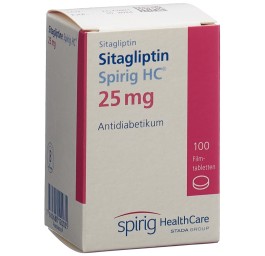SITAGLIPTINE Spirig HC cpr pell 25 mg bte 100 pce
