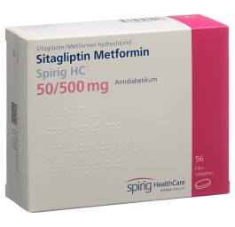 SITAGLIPTIN Metfor Spirig HC 50/500mg 56 pce