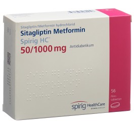 SITAGLIPTIN Metfor Spirig HC 50/1000mg 56 pce