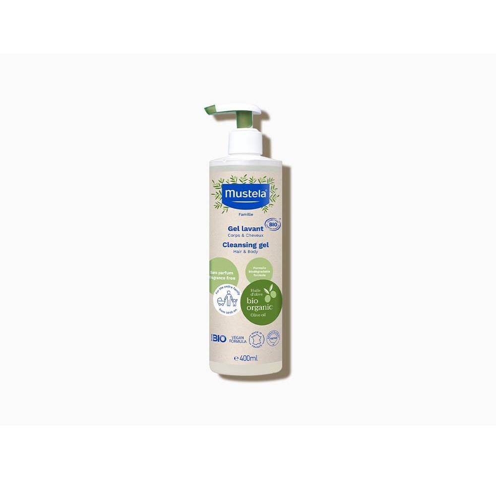 MUSTELA BIO gel lavant corps cheveux (n) fl 400 ml
