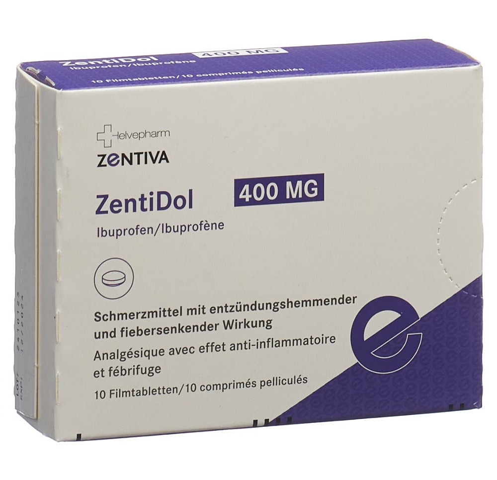 ZENTIDOL cpr pell 400 mg 10 pce ZENTIDOL cpr pell 400 mg 10 pce