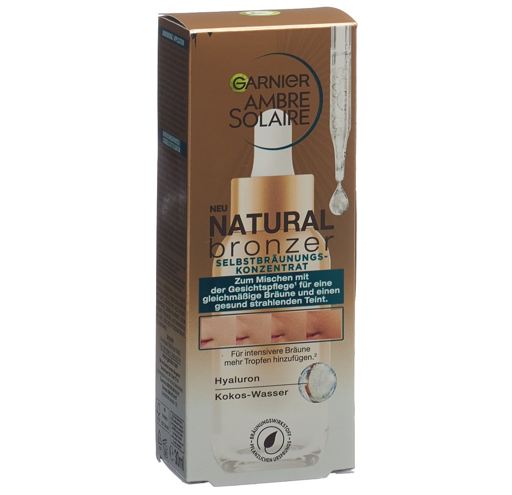 AMBRE SOLAIRE Nat bronz self tan face drops 30 ml