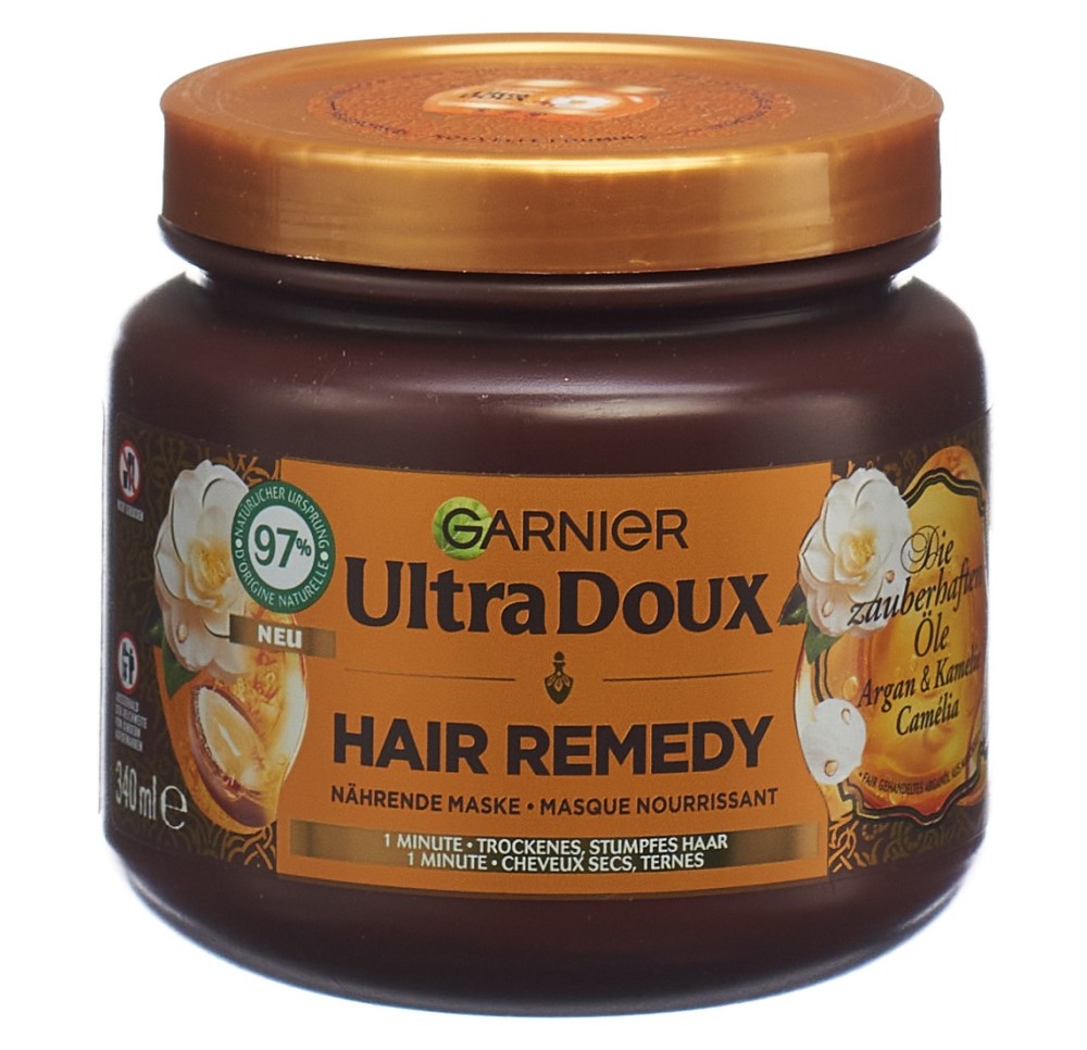 ULTRA DOUX hair remedy masque argan camélia 340 ml