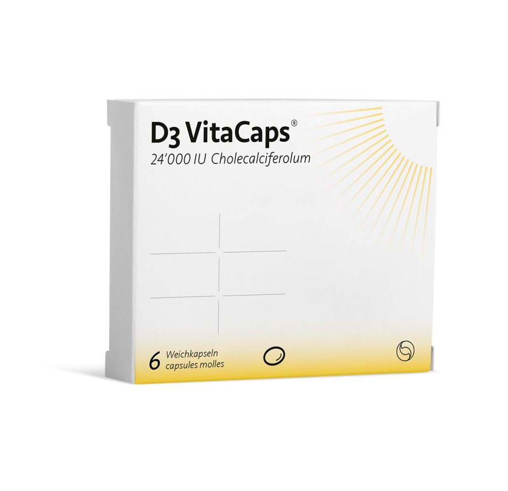D3 VITACAPS caps moll 24000 I.U. 6 pce