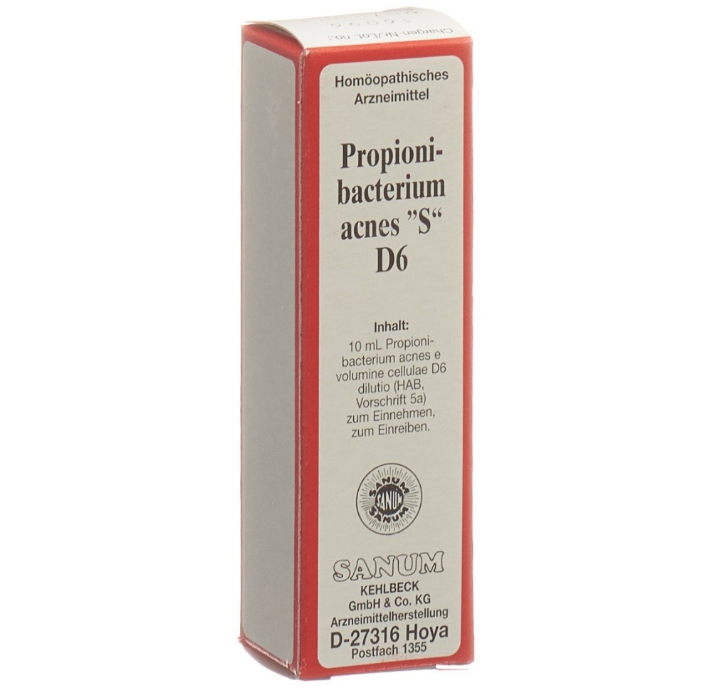 SANUM propionibact acnes gouttes 6 D 10 ml