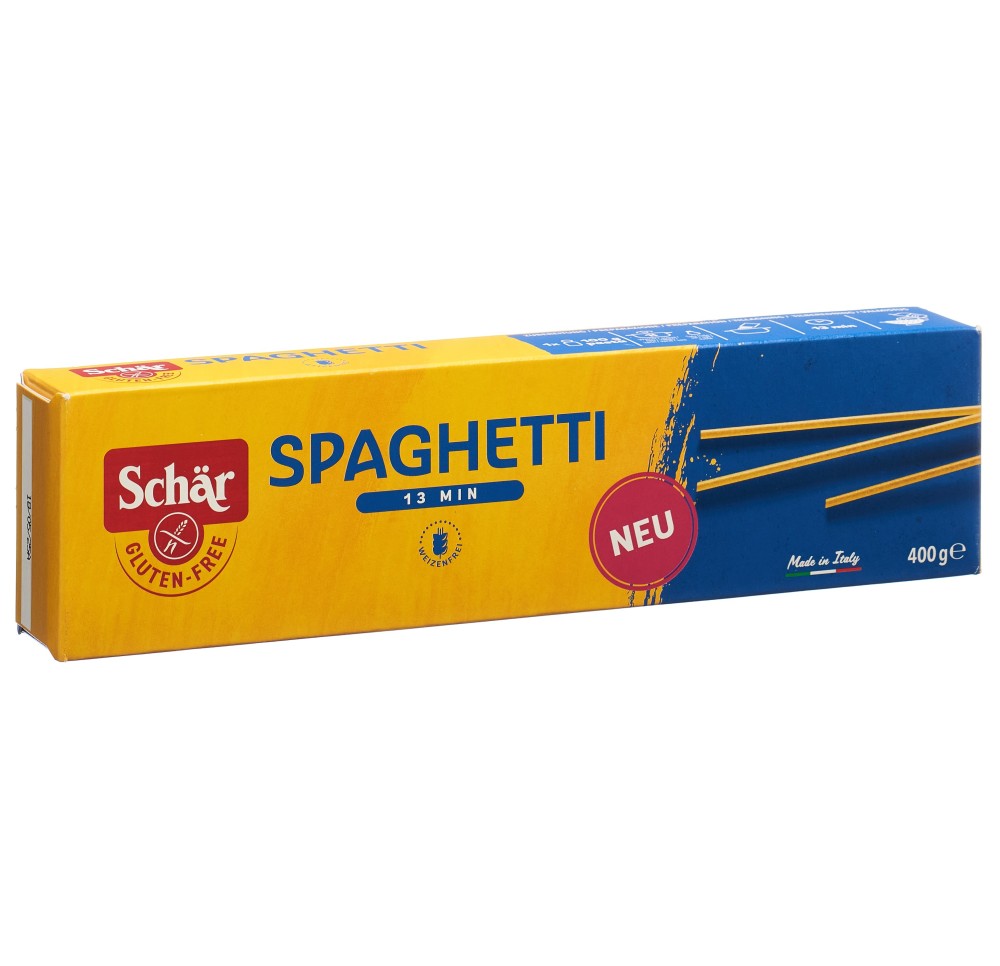 SCHÄR pâtes spaghetti sans gluten 400 g SCHÄR pâtes spaghetti sans gluten 400 g
