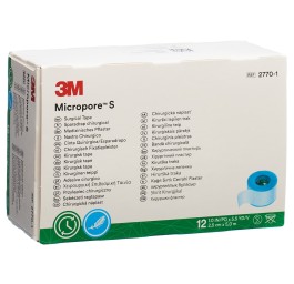 3M MICROPORE S sparadrap silico 2.5cmx5m n 12 pce