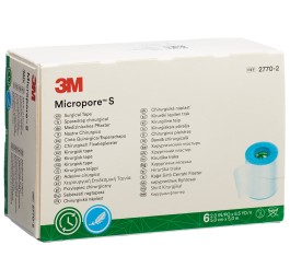 3M MICROPORE S sparadrap silico 5cmx5m (n) 6 pce