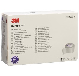 3M DURAPORE sparadrap en soie 25mmx9.14m 12 pce