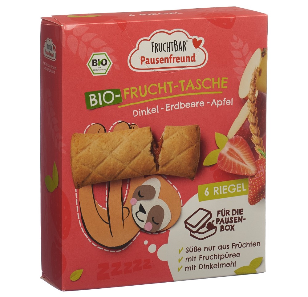 FRUCHTBAR Frucht Tasche bio Dink Erdb Apf 6 x 22 g FRUCHTBAR Frucht Tasche bio Dink Erdb Apf 6 x 22 g