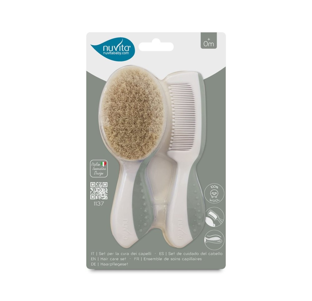 NUVITA set de styling cheveux pour bébés vert
