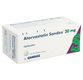 ATORVASTATINE Sandoz cpr pell 20 mg 100 pce