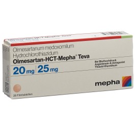 OLMESARTAN-HCT Mepha Teva 20mg/25mg 28 pce