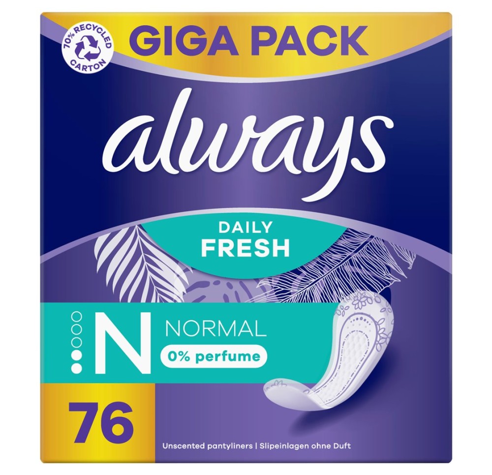ALWAYS prot-slip Normal sans parfum GigaP 76 pce