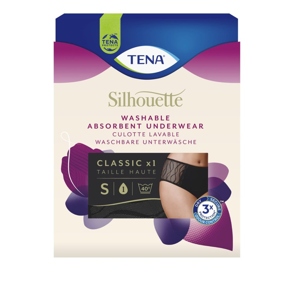 TENA Silhou Class Washable Underwear S noir