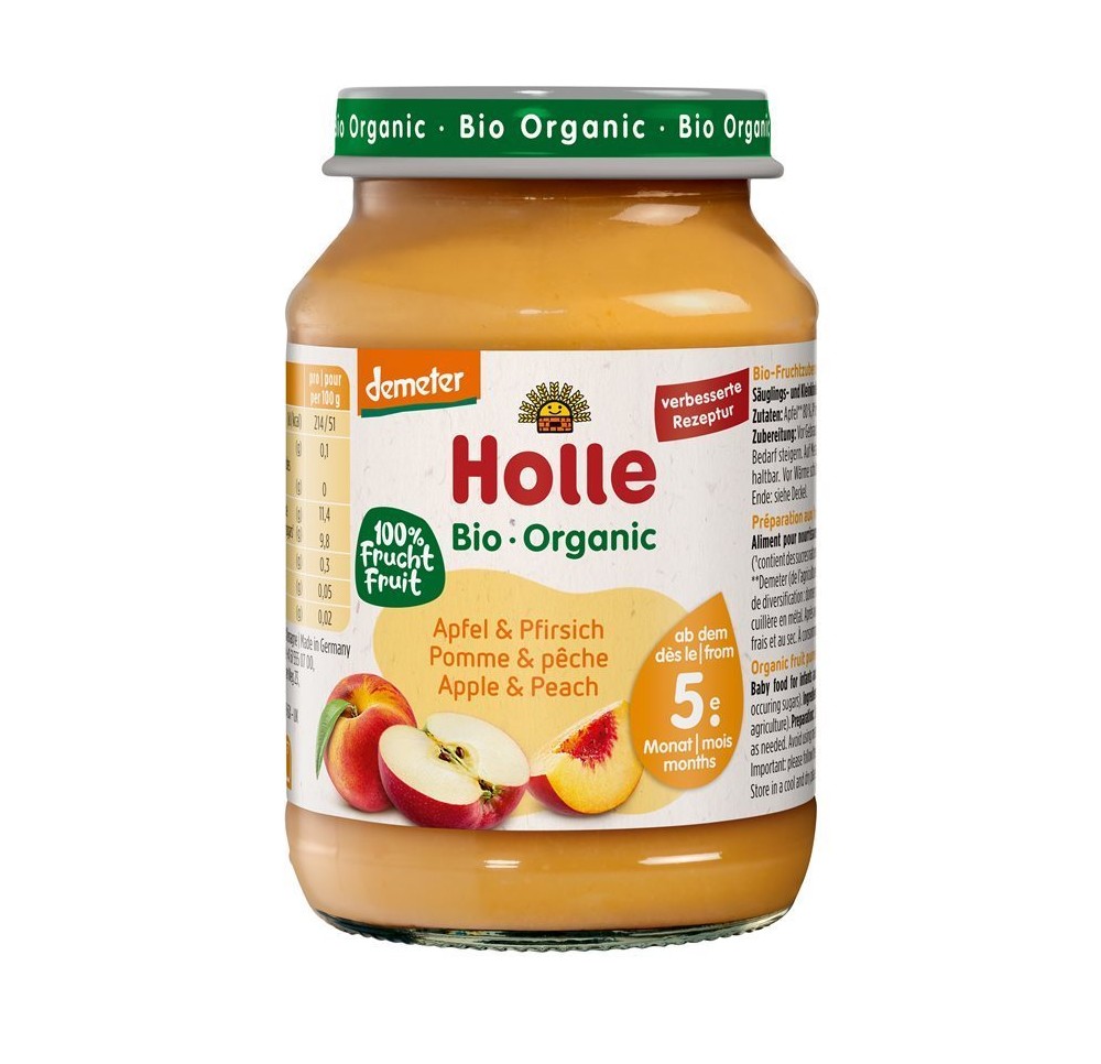 HOLLE pomme & pêche 190 g HOLLE pomme & pêche 190 g